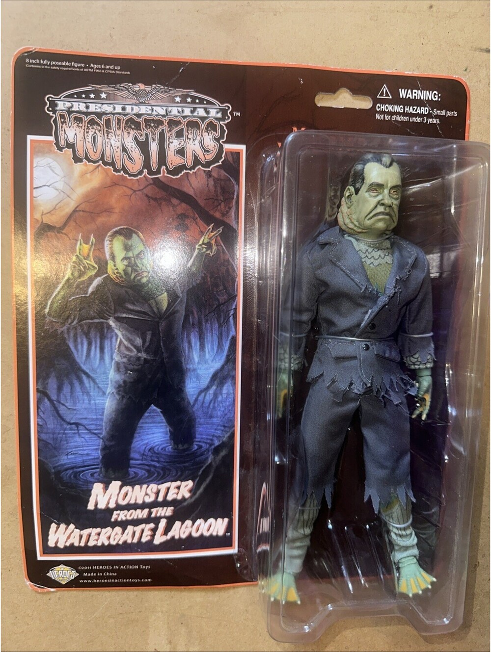 Presidential Monsters Watergate Lagoon Richard Nixon Mego Scale Heroes In Action